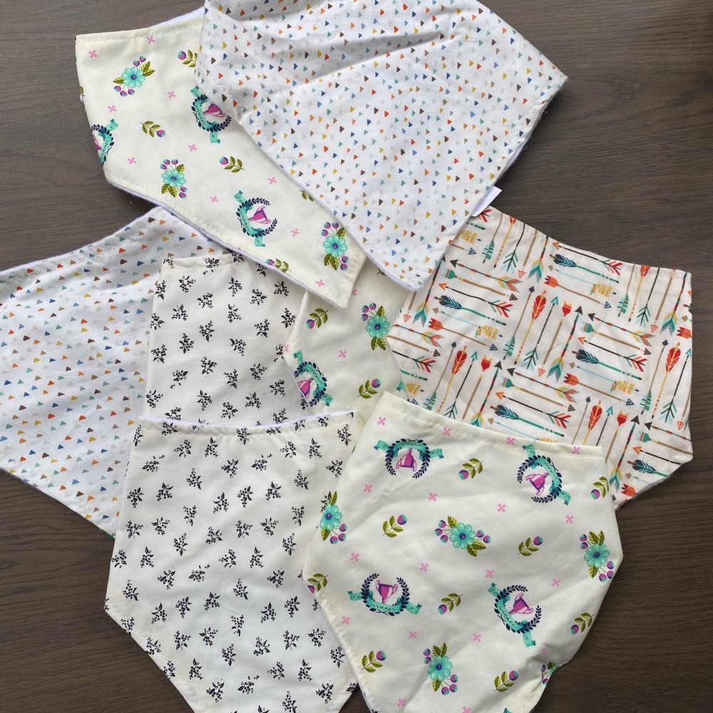 Handmade Bibs Set of 8
